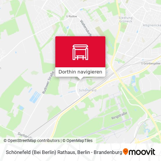 Schönefeld (Bei Berlin) Rathaus Karte