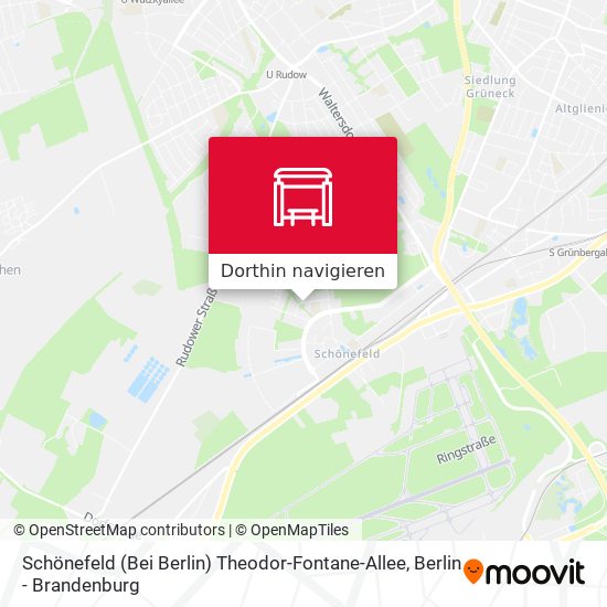Schönefeld (Bei Berlin) Theodor-Fontane-Allee Karte