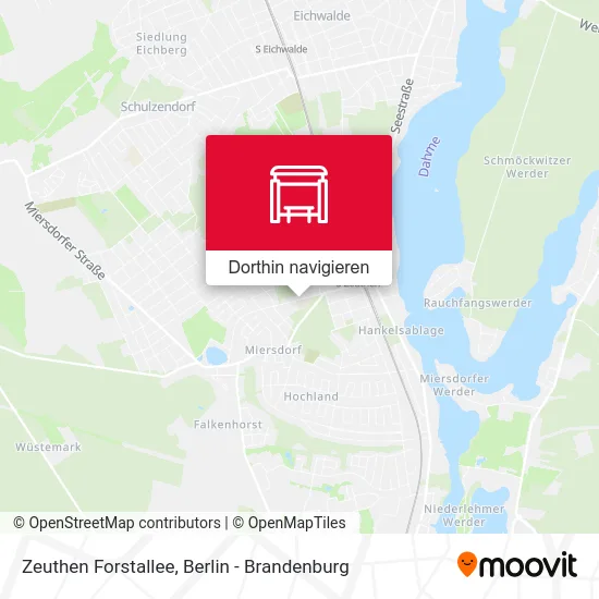 Zeuthen Forstallee Karte