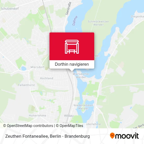 Zeuthen Fontaneallee Karte