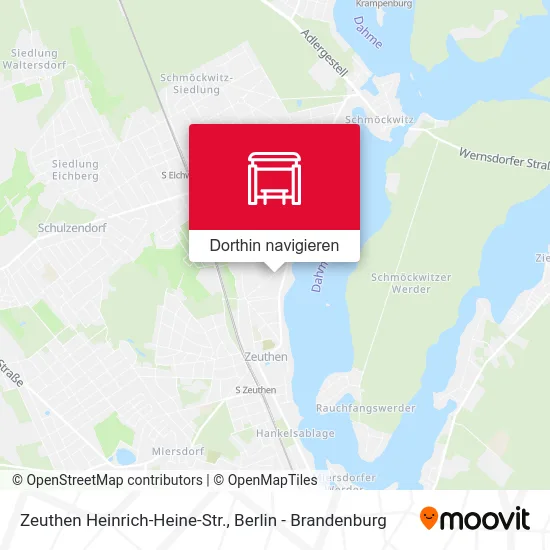 Zeuthen Heinrich-Heine-Str. Karte