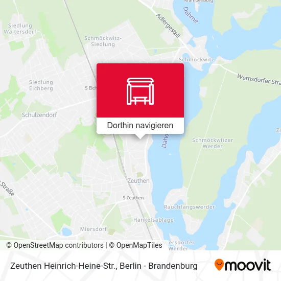 Zeuthen Heinrich-Heine-Str. Karte