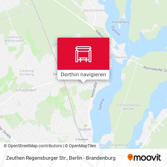 Zeuthen Regensburger Str. Karte