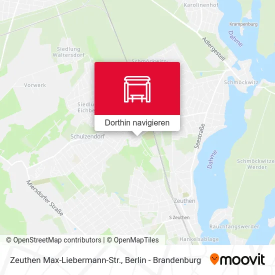 Zeuthen Max-Liebermann-Str. Karte