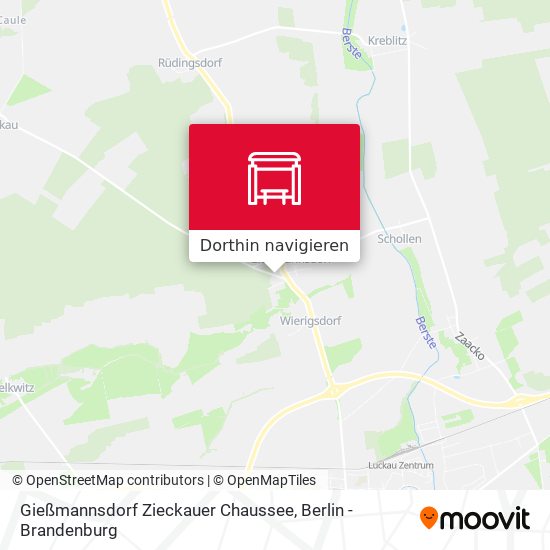 Gießmannsdorf Zieckauer Chaussee Karte