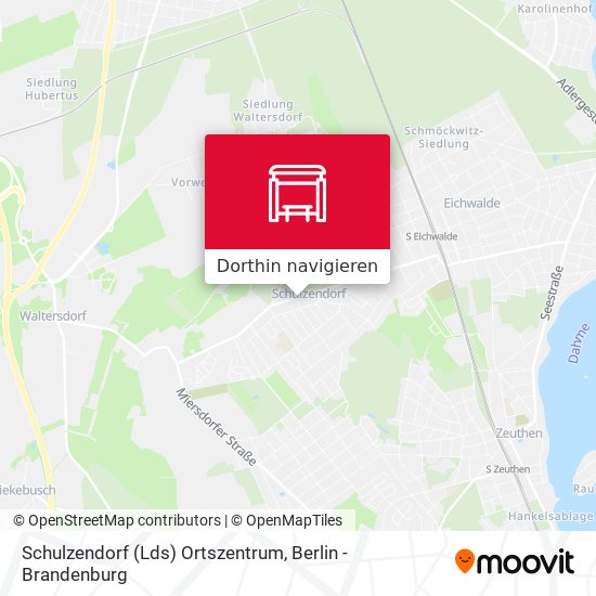 Schulzendorf (Lds) Ortszentrum Karte