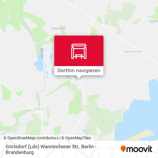 Görlsdorf (Lds) Wanninchener Str. Karte