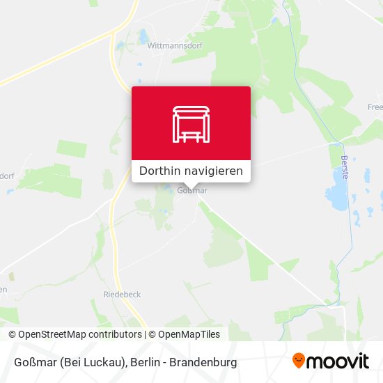 Goßmar (Bei Luckau) Karte