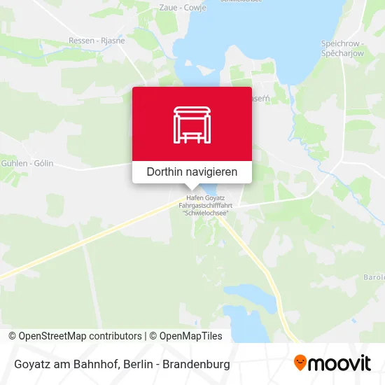 Goyatz am Bahnhof Karte
