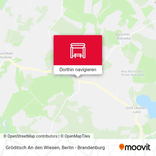 Gröditsch An den Wiesen Karte
