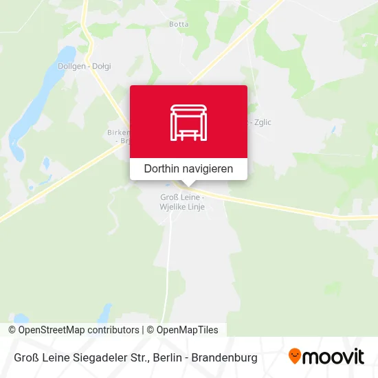 Groß Leine Siegadeler Str. Karte