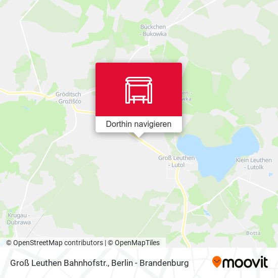 Groß Leuthen Bahnhofstr. Karte