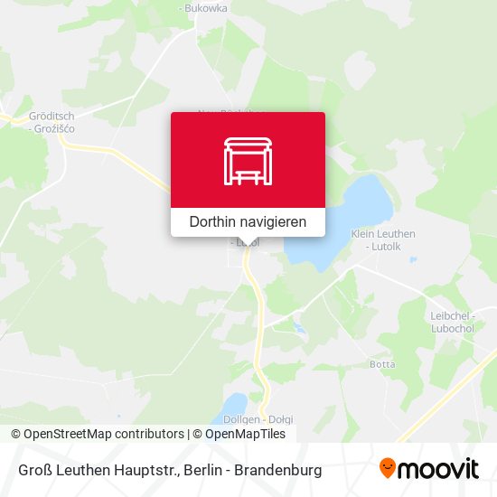Groß Leuthen Hauptstr. Karte
