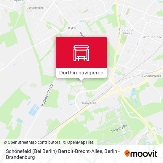 Schönefeld (Bei Berlin) Bertolt-Brecht-Allee Karte