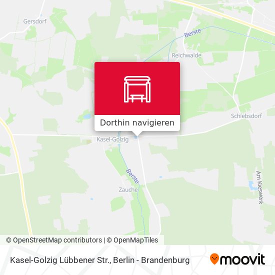 Kasel-Golzig Lübbener Str. Karte