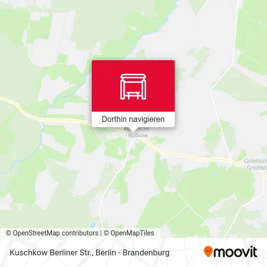 Kuschkow Berliner Str. Karte