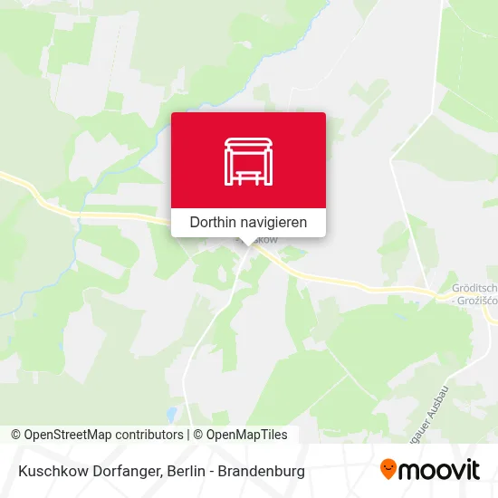 Kuschkow Dorfanger Karte