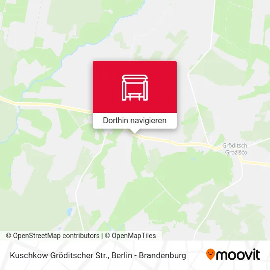 Kuschkow Gröditscher Str. Karte