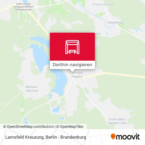 Lamsfeld Kreuzung Karte