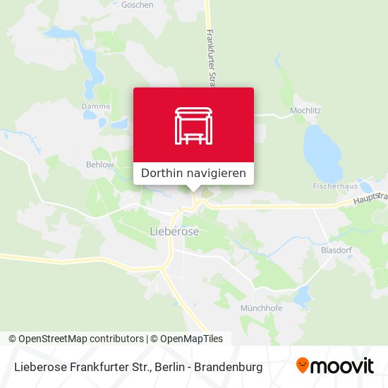 Lieberose Frankfurter Str. Karte