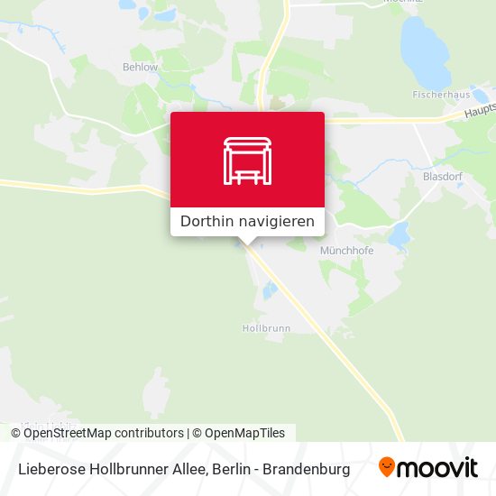 Lieberose Hollbrunner Allee Karte