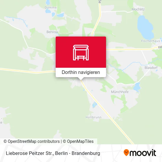 Lieberose Peitzer Str. Karte
