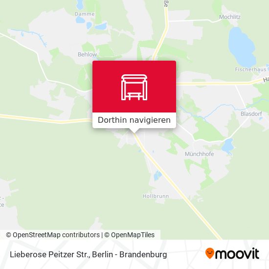 Lieberose Peitzer Str. Karte