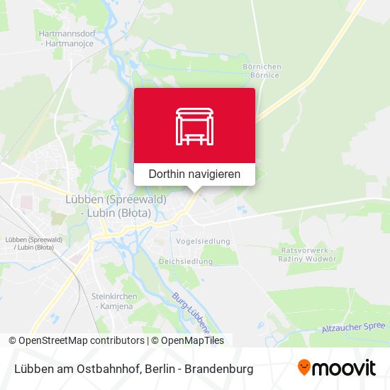 Lübben am Ostbahnhof Karte