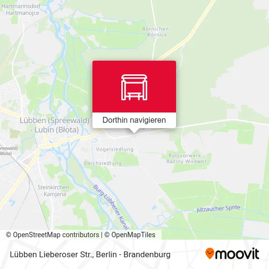 Lübben Lieberoser Str. Karte