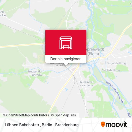 Lübben Bahnhofstr. Karte