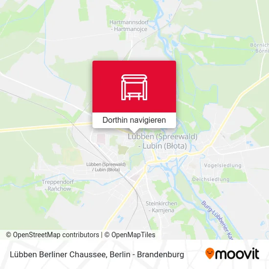 Lübben Berliner Chaussee Karte