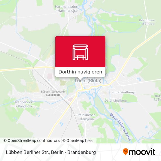 Lübben Berliner Str. Karte