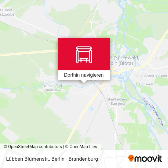 Lübben Blumenstr. Karte