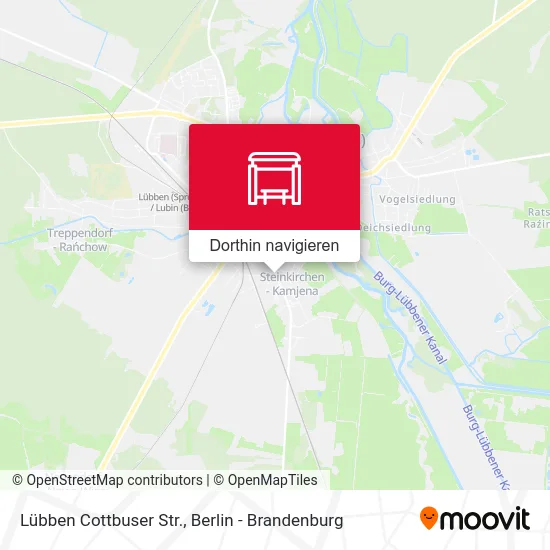 Lübben Cottbuser Str. Karte