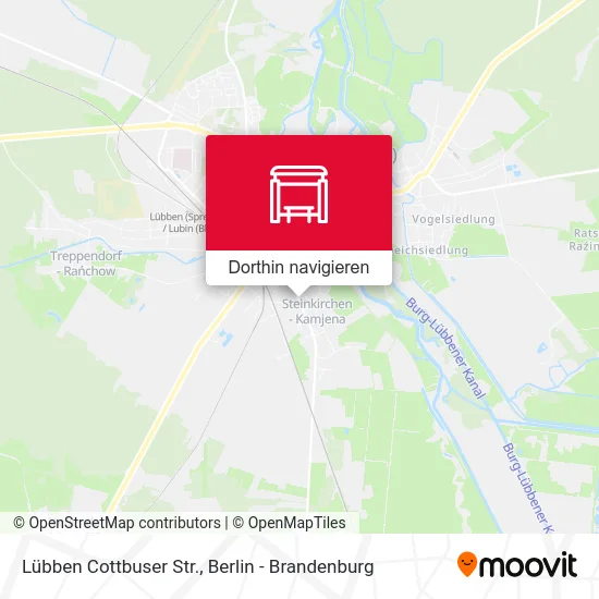 Lübben Cottbuser Str. Karte