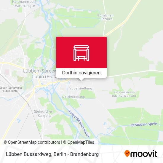 Lübben Bussardweg Karte
