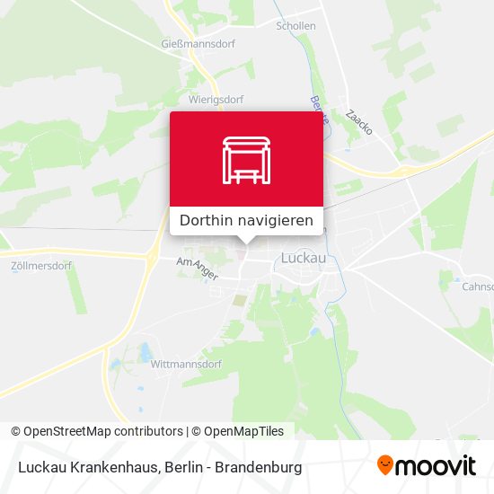 Luckau Krankenhaus Karte