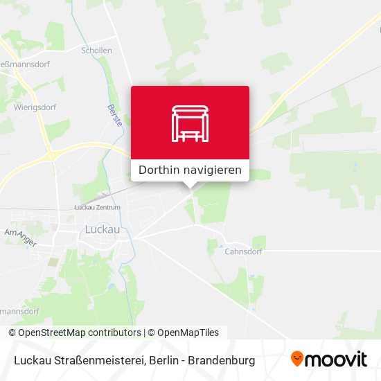 Luckau Straßenmeisterei Karte