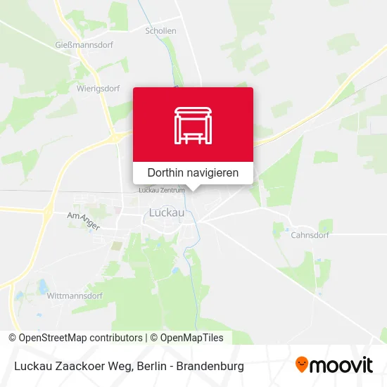 Luckau Zaackoer Weg Karte