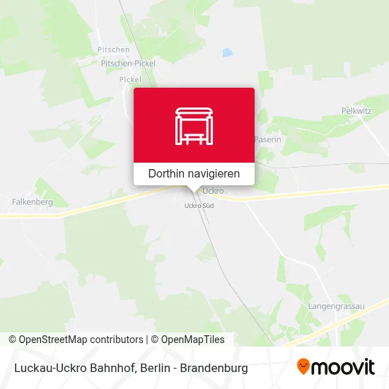 Luckau-Uckro Bahnhof Karte