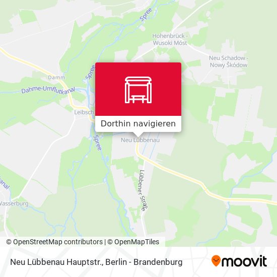 Neu Lübbenau Hauptstr. Karte