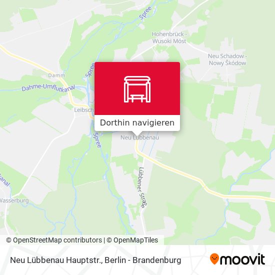 Neu Lübbenau Hauptstr. Karte