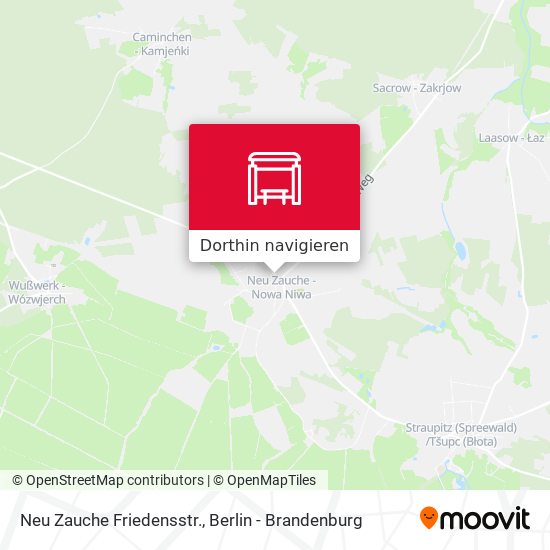 Neu Zauche Friedensstr. Karte