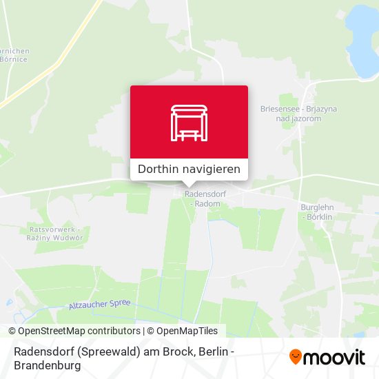 Radensdorf (Spreewald) am Brock Karte