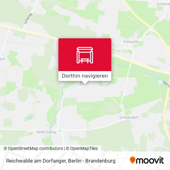 Reichwalde am Dorfanger Karte
