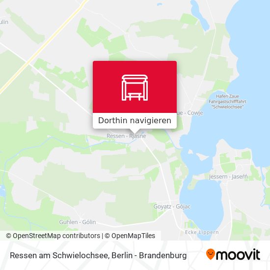 Ressen am Schwielochsee Karte