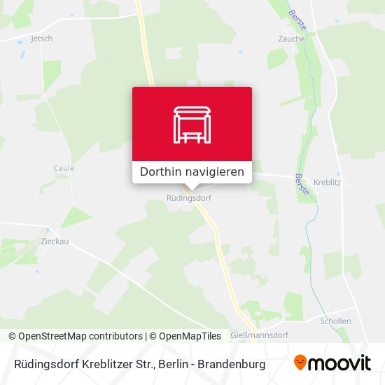 Rüdingsdorf Kreblitzer Str. Karte