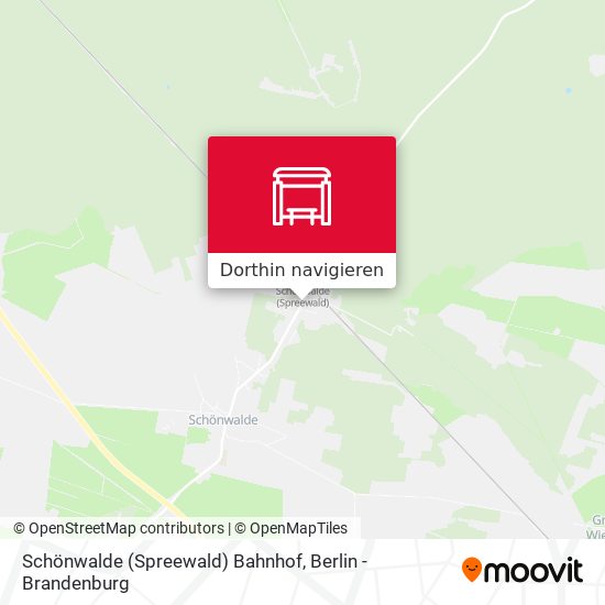 Schönwalde (Spreewald) Bahnhof Karte