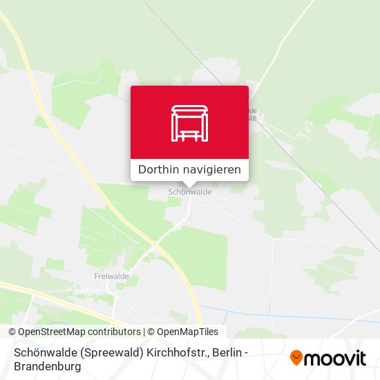 Schönwalde (Spreewald) Kirchhofstr. Karte