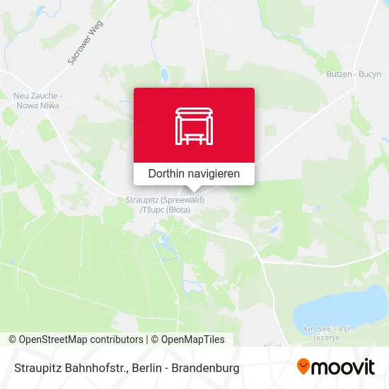 Straupitz Bahnhofstr. Karte